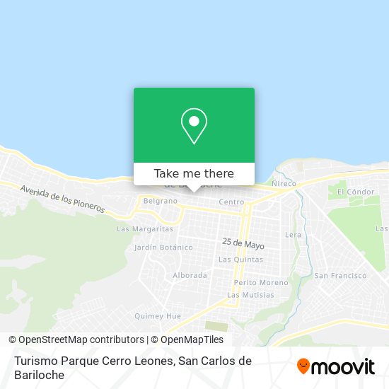 Turismo Parque Cerro Leones map