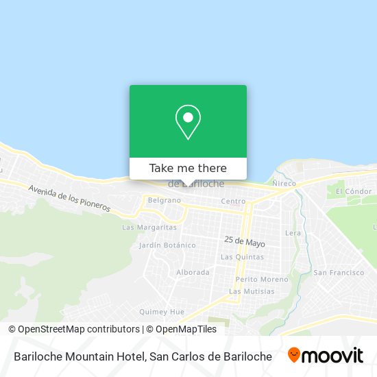 Bariloche Mountain Hotel map