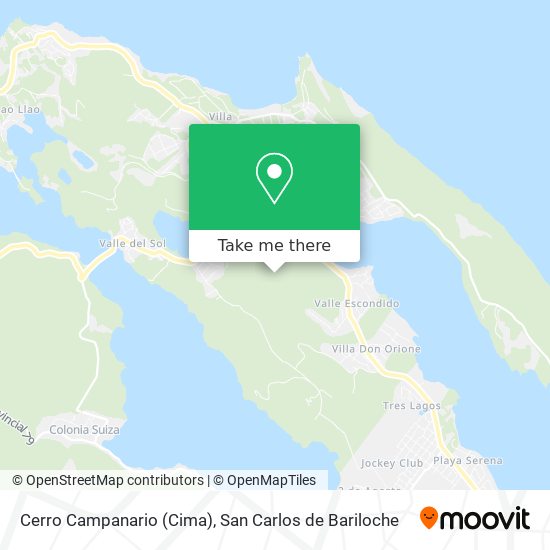 Cerro Campanario (Cima) map