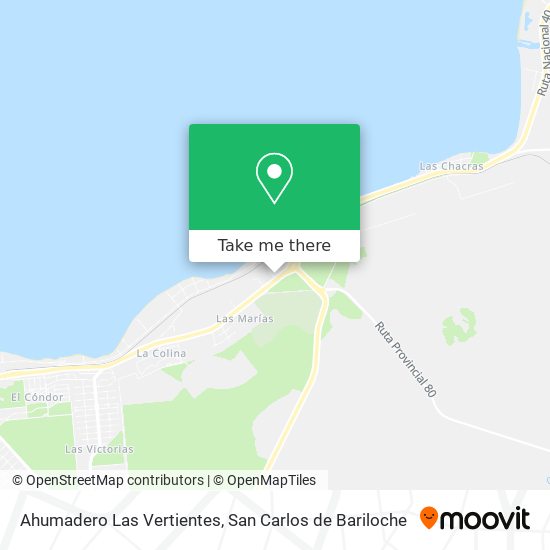 Ahumadero Las Vertientes map