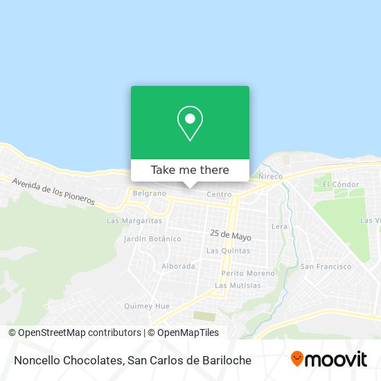 Noncello Chocolates map