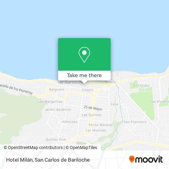 Hotel Milán map