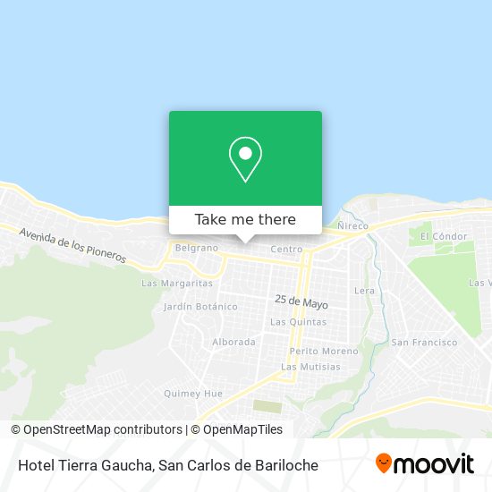 Hotel Tierra Gaucha map