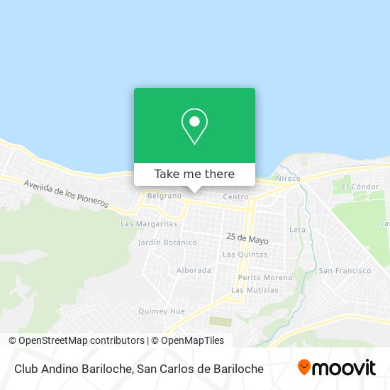 Club Andino Bariloche map