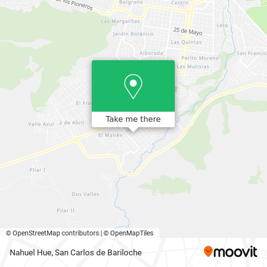 Nahuel Hue map