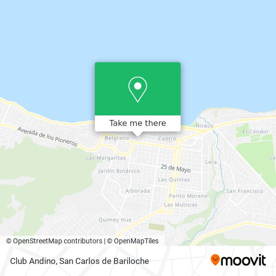 Club Andino map