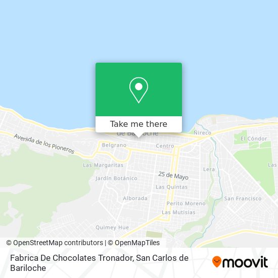 Fabrica De Chocolates Tronador map
