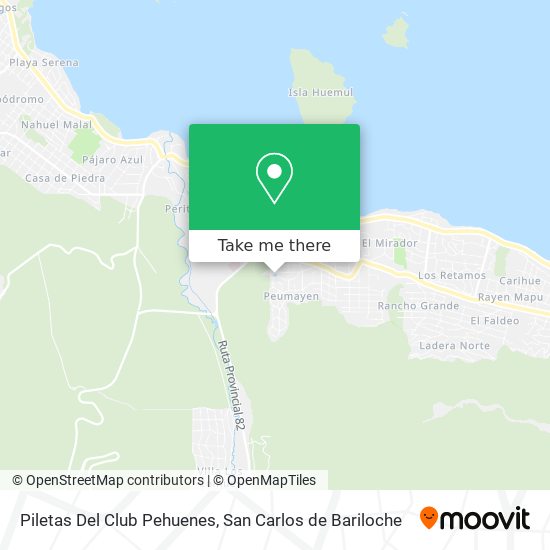 Piletas Del Club Pehuenes map