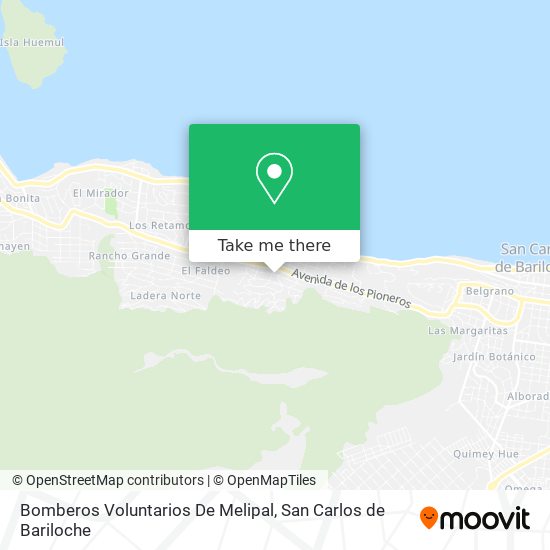 Bomberos Voluntarios De Melipal map