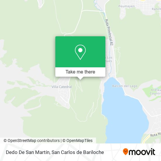 Dedo De San Martín map