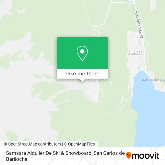 Samsara Alquiler De Ski & Snowboard map
