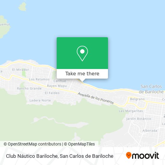Club Náutico Bariloche map