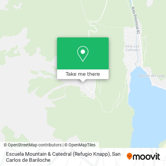 Mapa de Escuela Mountain & Catedral (Refugio Knapp)