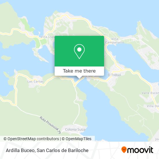 Ardilla Buceo map