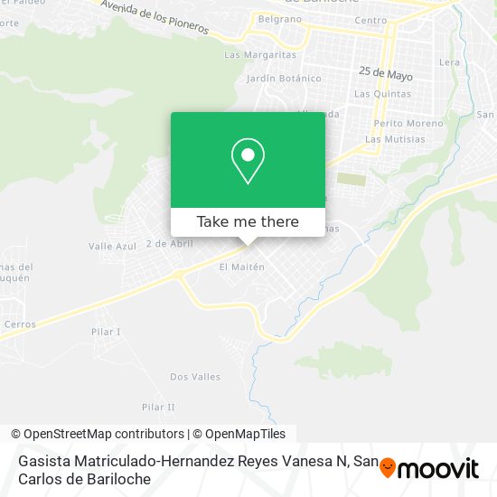 Mapa de Gasista Matriculado-Hernandez Reyes Vanesa N