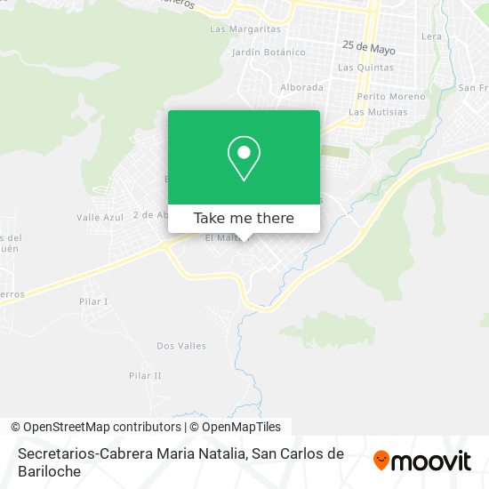 Secretarios-Cabrera Maria Natalia map