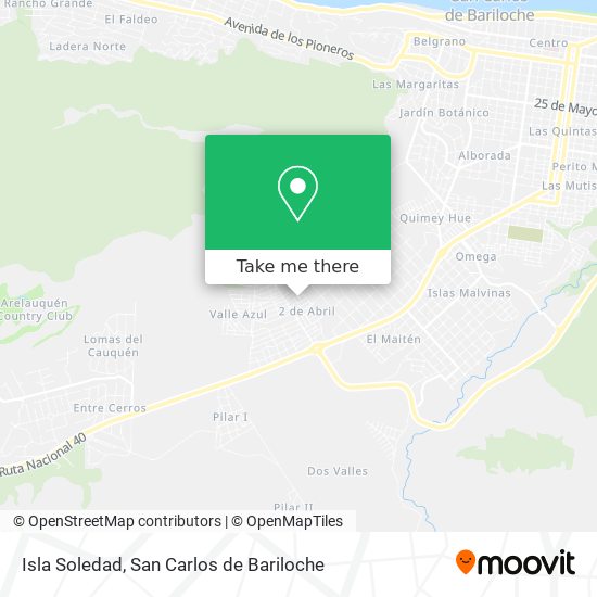 Isla Soledad map