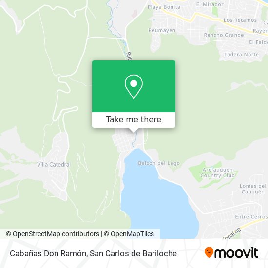 Cabañas Don Ramón map