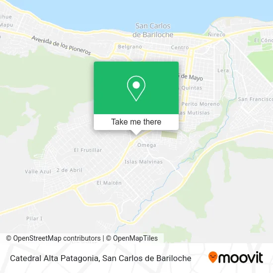Mapa de Catedral Alta Patagonia