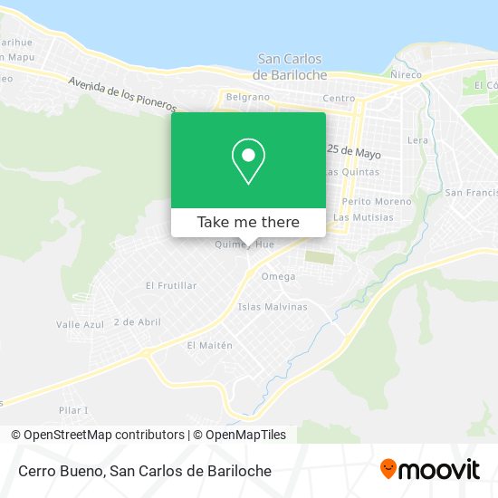 Cerro Bueno map