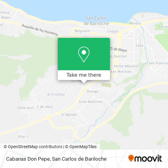 Mapa de Cabanas Don Pepe