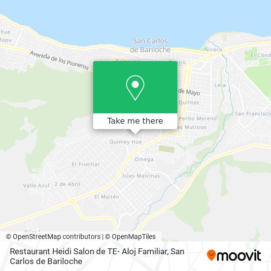 Restaurant Heidi Salon de TE- Aloj Familiar map