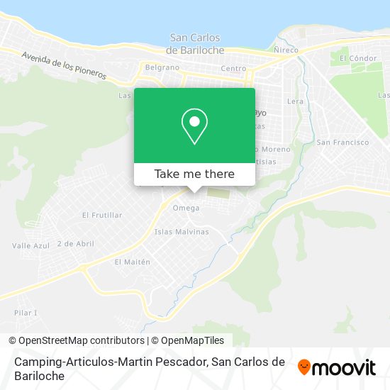 Mapa de Camping-Articulos-Martin Pescador