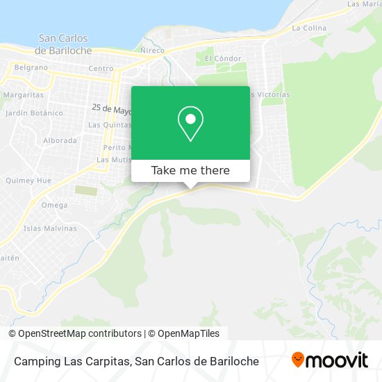 Camping Las Carpitas map