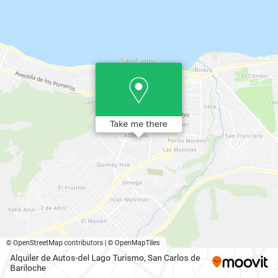 Alquiler de Autos-del Lago Turismo map