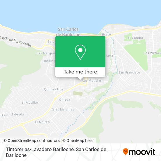 Mapa de Tintorerias-Lavadero Bariloche