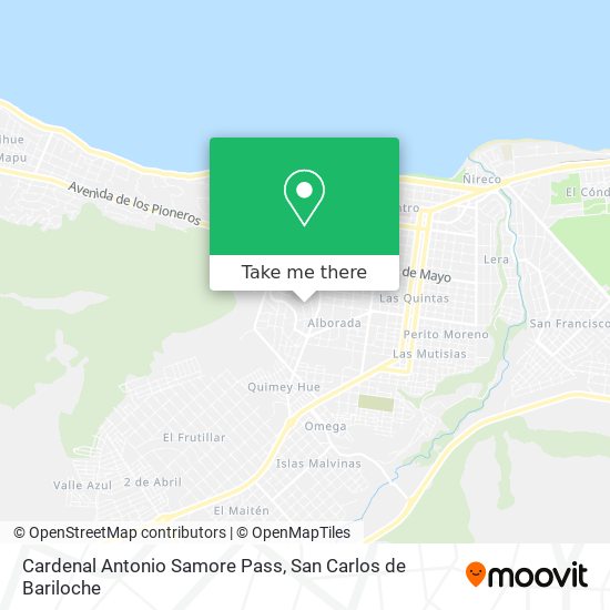 Mapa de Cardenal Antonio Samore Pass