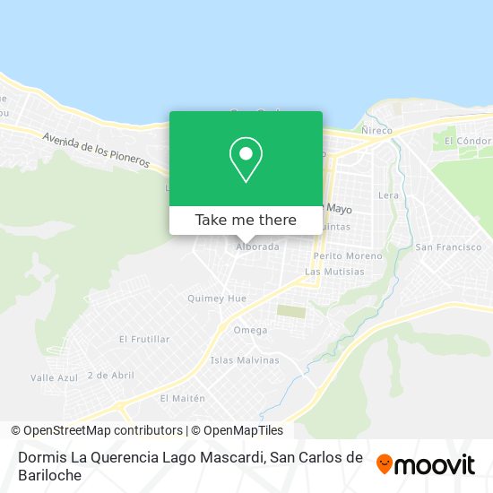 Dormis La Querencia Lago Mascardi map