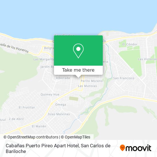 Mapa de Cabañas Puerto Pireo Apart Hotel