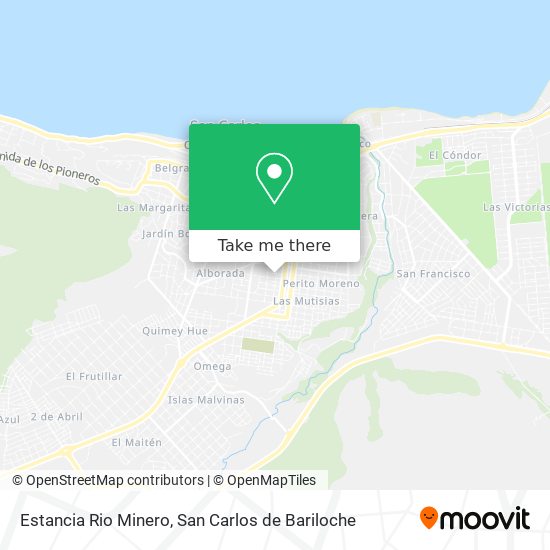 Estancia Rio Minero map