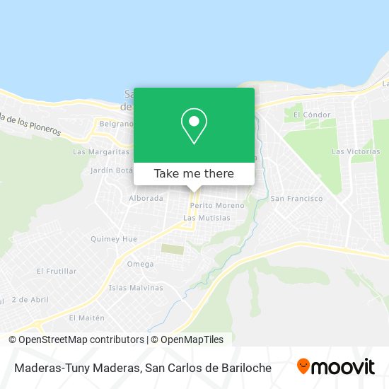 Maderas-Tuny Maderas map