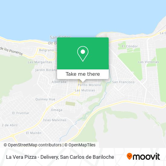La Vera Pizza - Delivery map