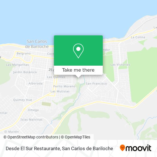 Mapa de Desde El Sur Restaurante