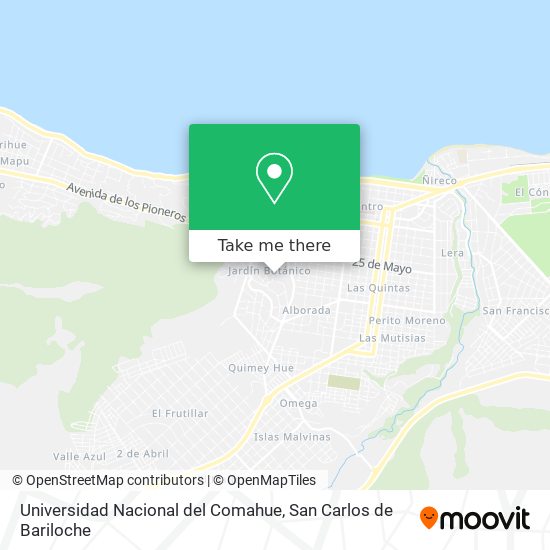Universidad Nacional del Comahue map