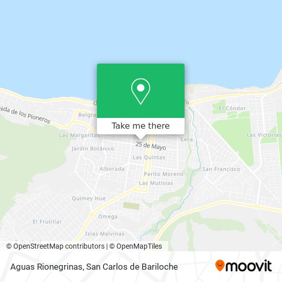 Aguas Rionegrinas map