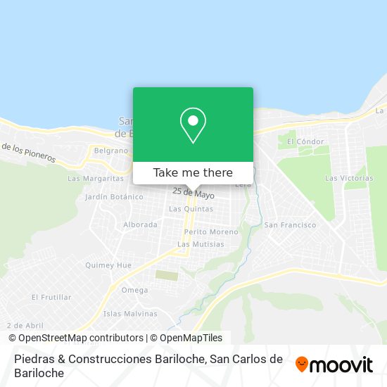 Piedras & Construcciones Bariloche map