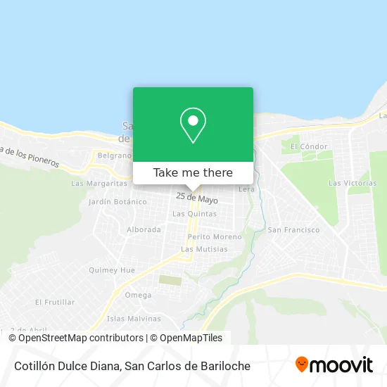 Mapa de Cotillón Dulce Diana