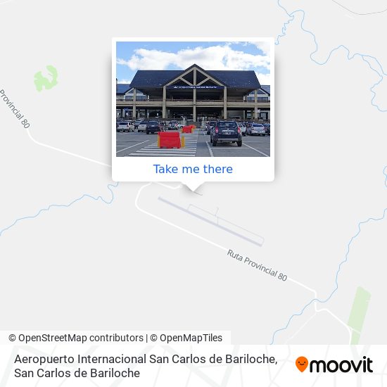 Aeropuerto Internacional San Carlos de Bariloche map