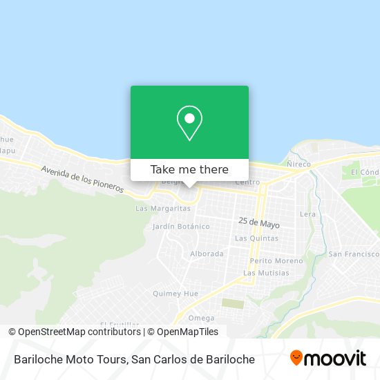 Bariloche Moto Tours map