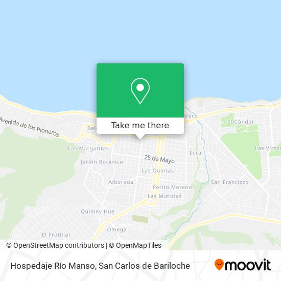 Mapa de Hospedaje Río Manso