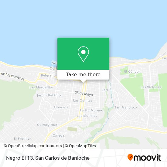 Mapa de Negro El 13