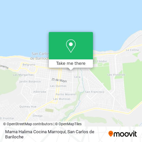 Mapa de Mama Halima Cocina Marroquí