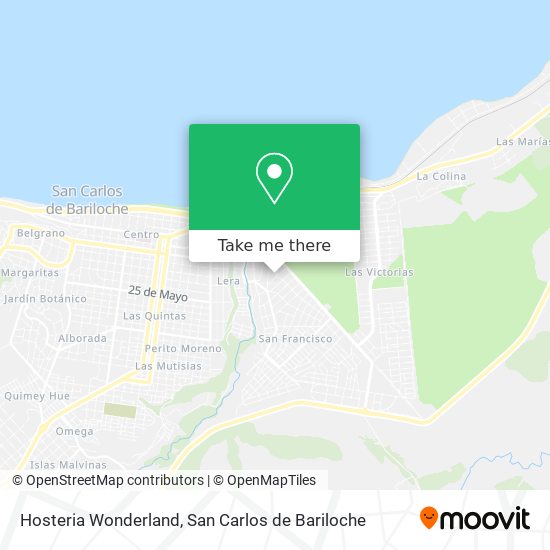Mapa de Hosteria Wonderland