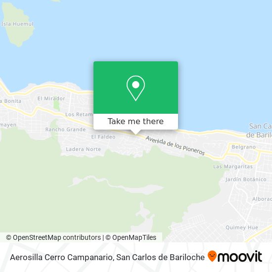Aerosilla Cerro Campanario map