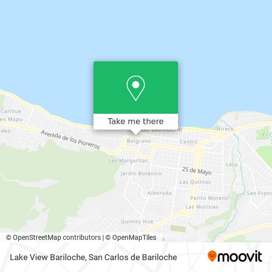 Lake View Bariloche map