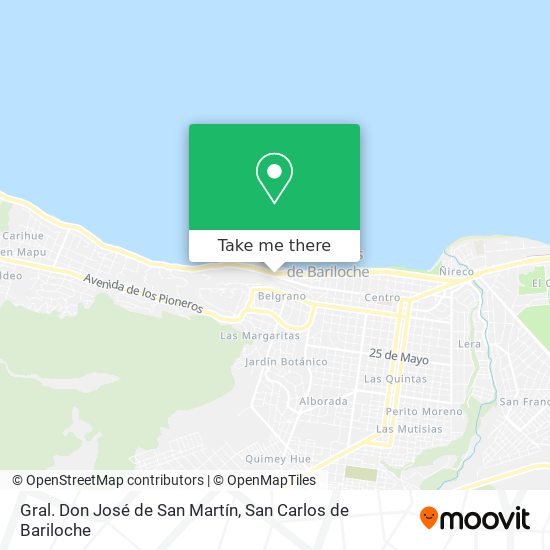 Gral. Don José de San Martín map